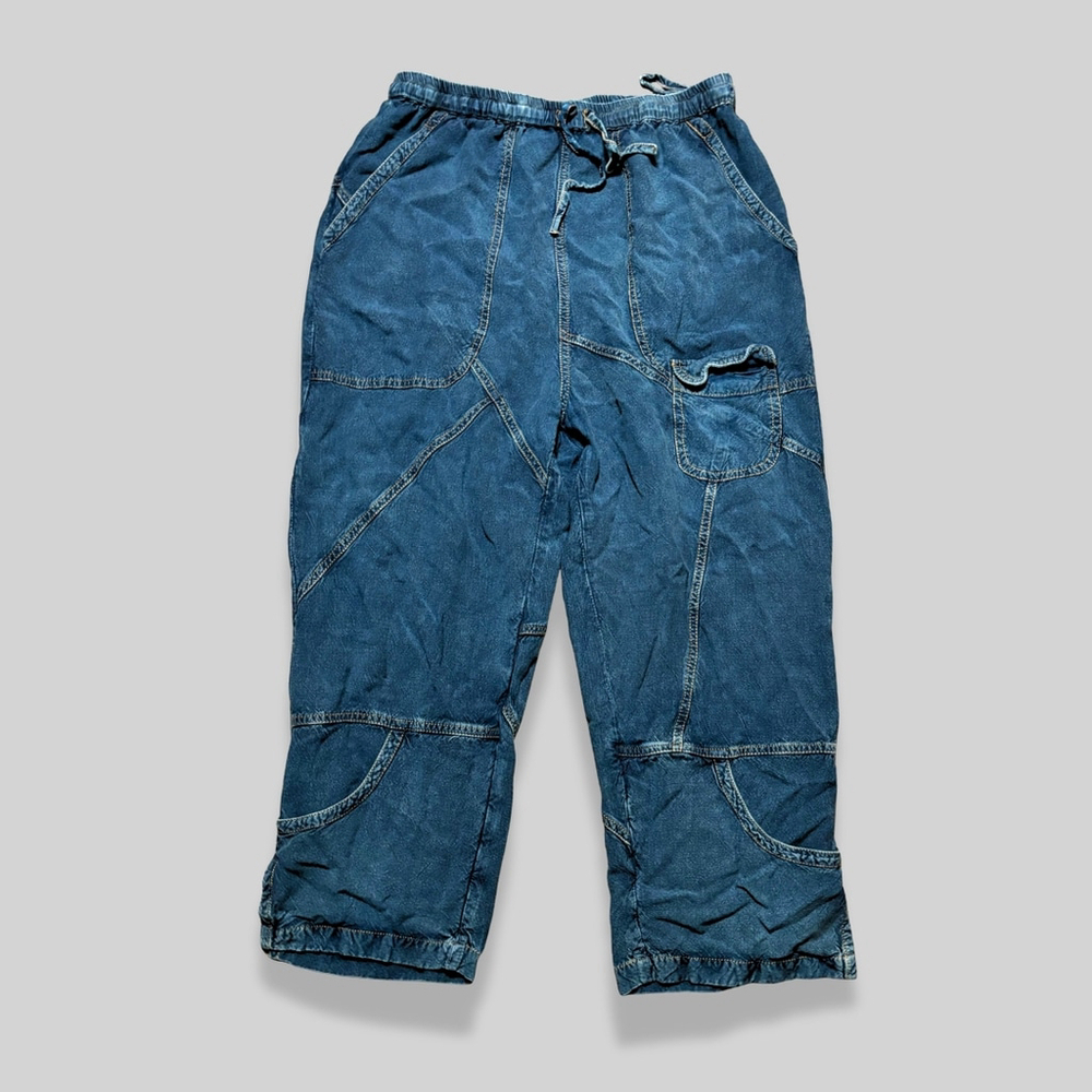 Sacred Threads Patchwork Pants Flowy Boho Hippie … - image 2